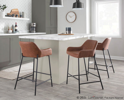 Majestic Office Furniture 24" Fixed-Height Counter Stool - Set of 2