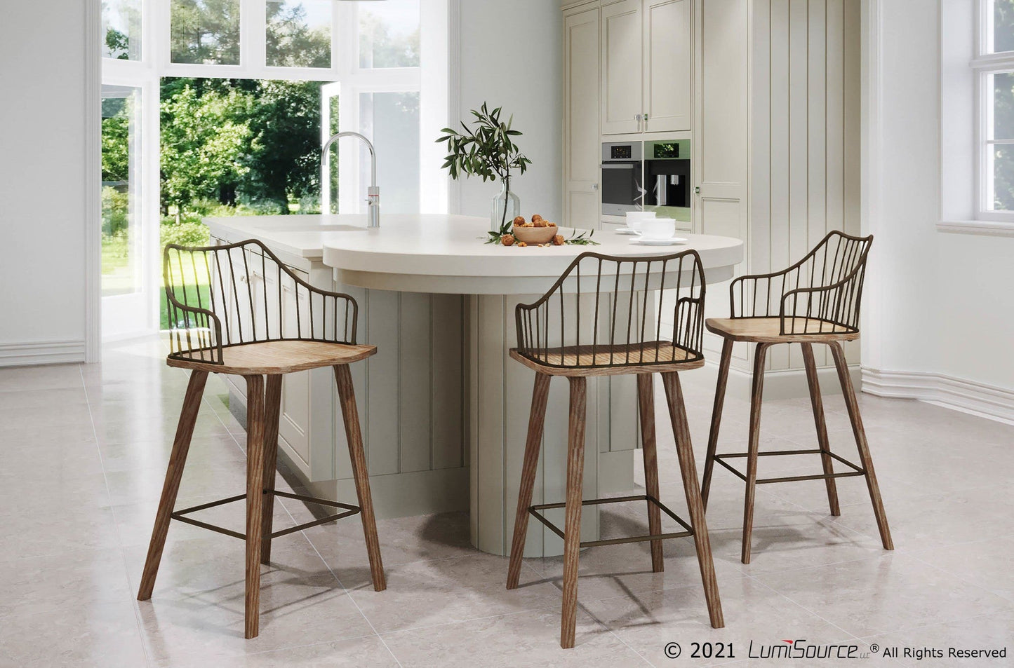 Majestic Office Furniture 26" Fixed-Height Counter Stool