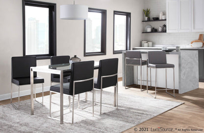 Majestic Office Furniture High Back 26" Fixed-Height Counter Stool - Set of 2