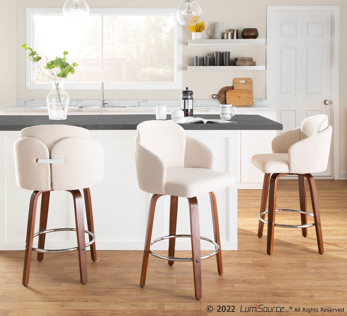 Majestic Office Furniture 26" Fixed-Height Counter Stool - Set of 2