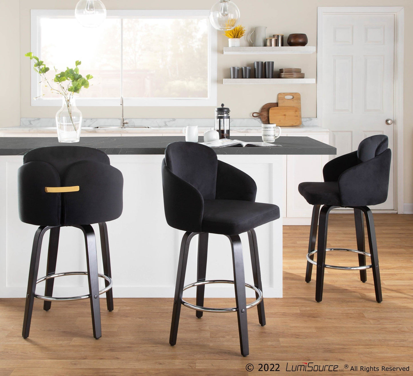 Majestic Office Furniture 26" Fixed-Height Counter Stool - Set of 2