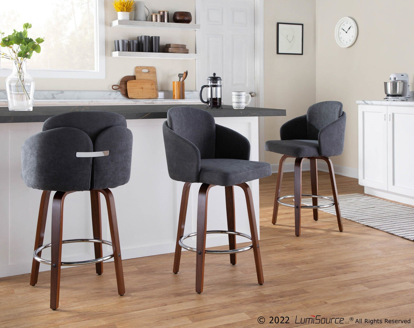 Majestic Office Furniture 26" Fixed-Height Counter Stool - Set of 2