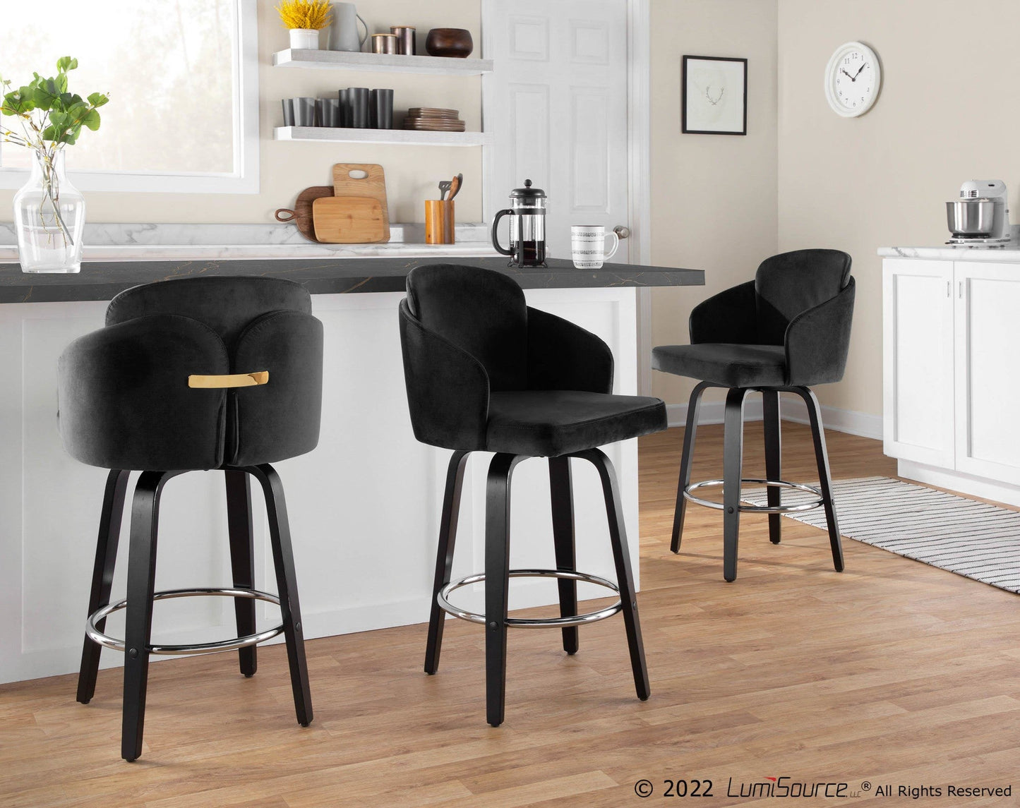 Majestic Office Furniture 26" Fixed-Height Counter Stool - Set of 2