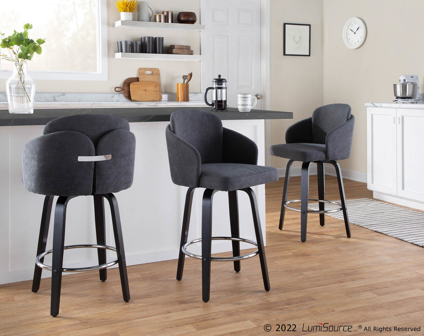 Majestic Office Furniture 26" Fixed-Height Counter Stool - Set of 2