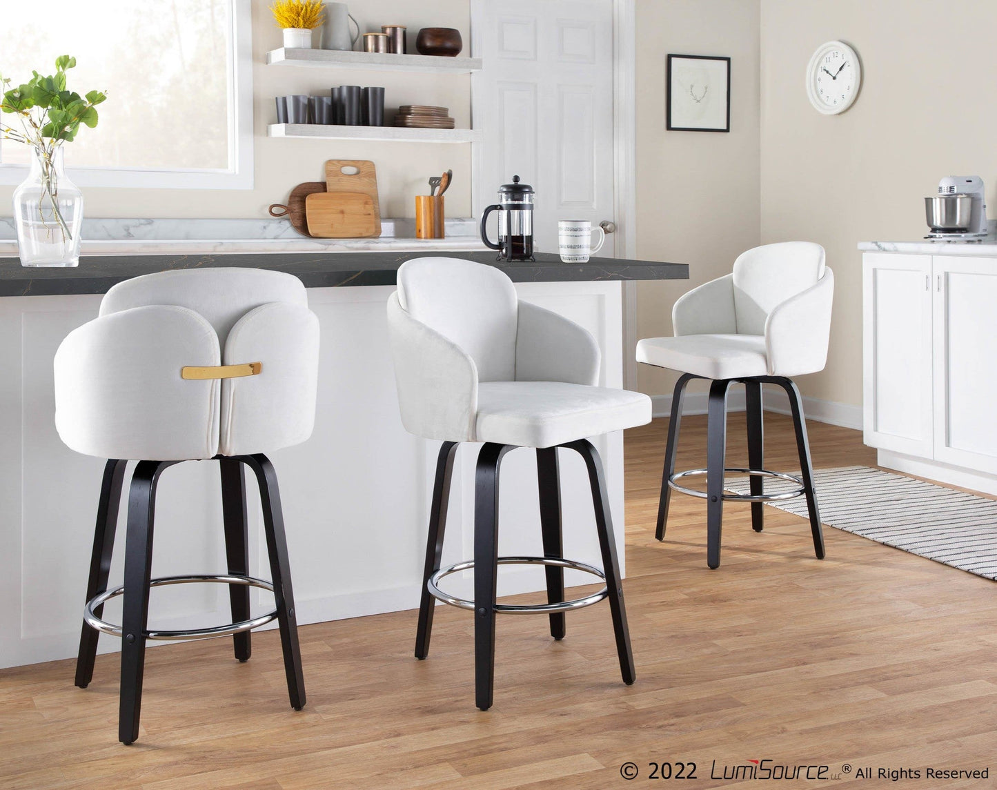 Majestic Office Furniture 26" Fixed-Height Counter Stool - Set of 2