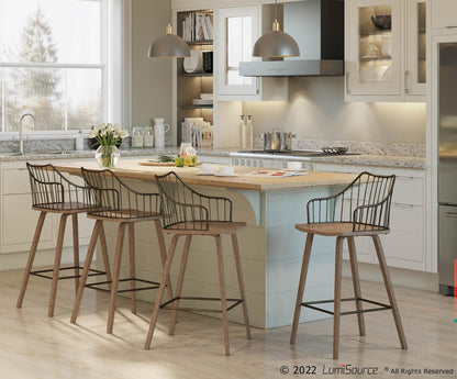 Majestic Office Furniture 26" Fixed-Height Counter Stool