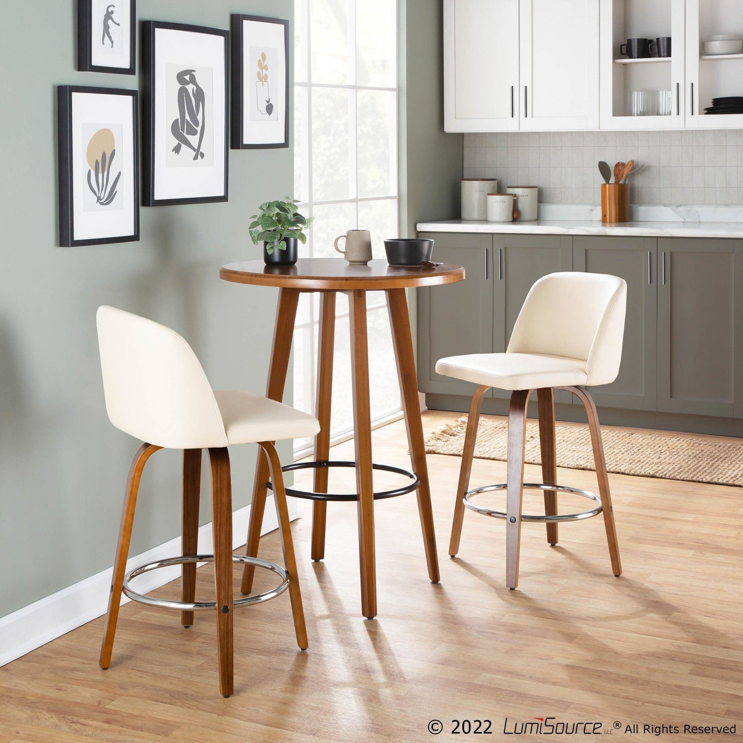 Majestic Office Furniture 26" Fixed-Height Counter Stool - Set of 2