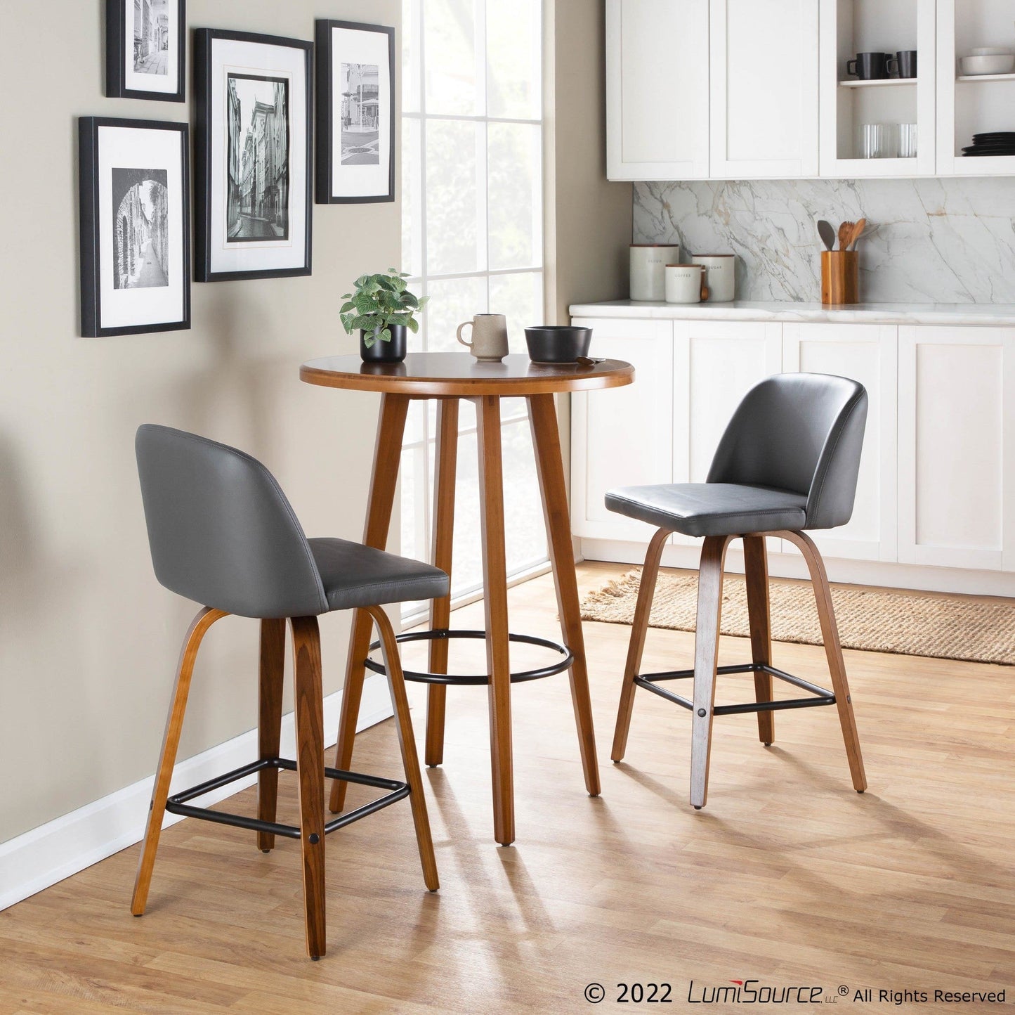 Majestic Office Furniture 26" Fixed-Height Counter Stool - Set of 2