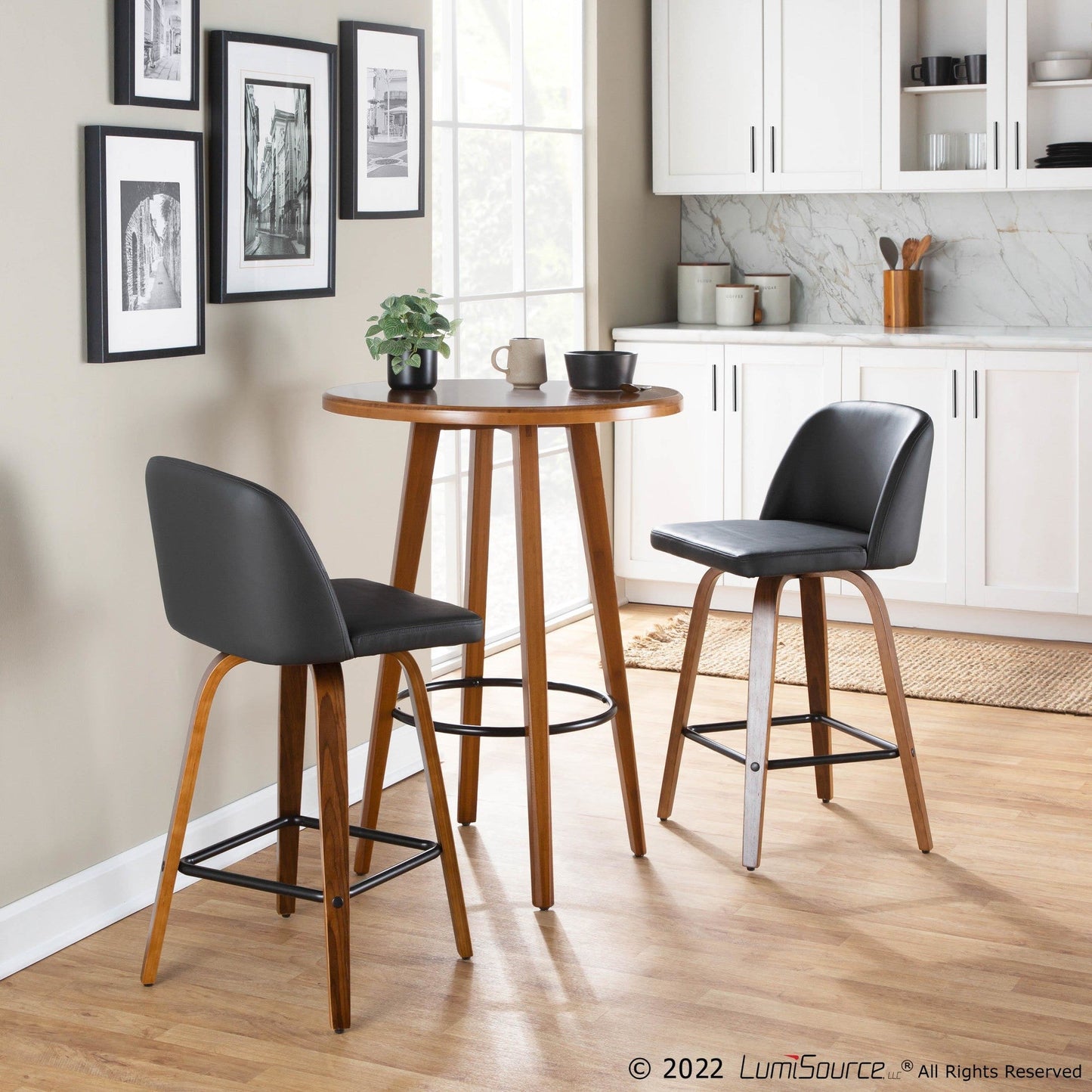 Majestic Office Furniture 26" Fixed-Height Counter Stool - Set of 2
