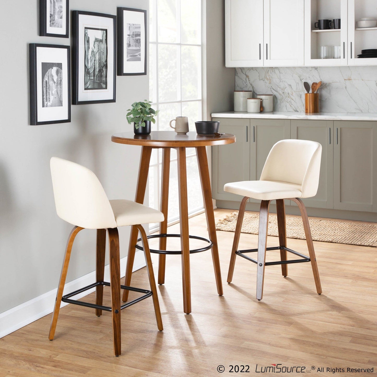 Majestic Office Furniture 26" Fixed-Height Counter Stool - Set of 2