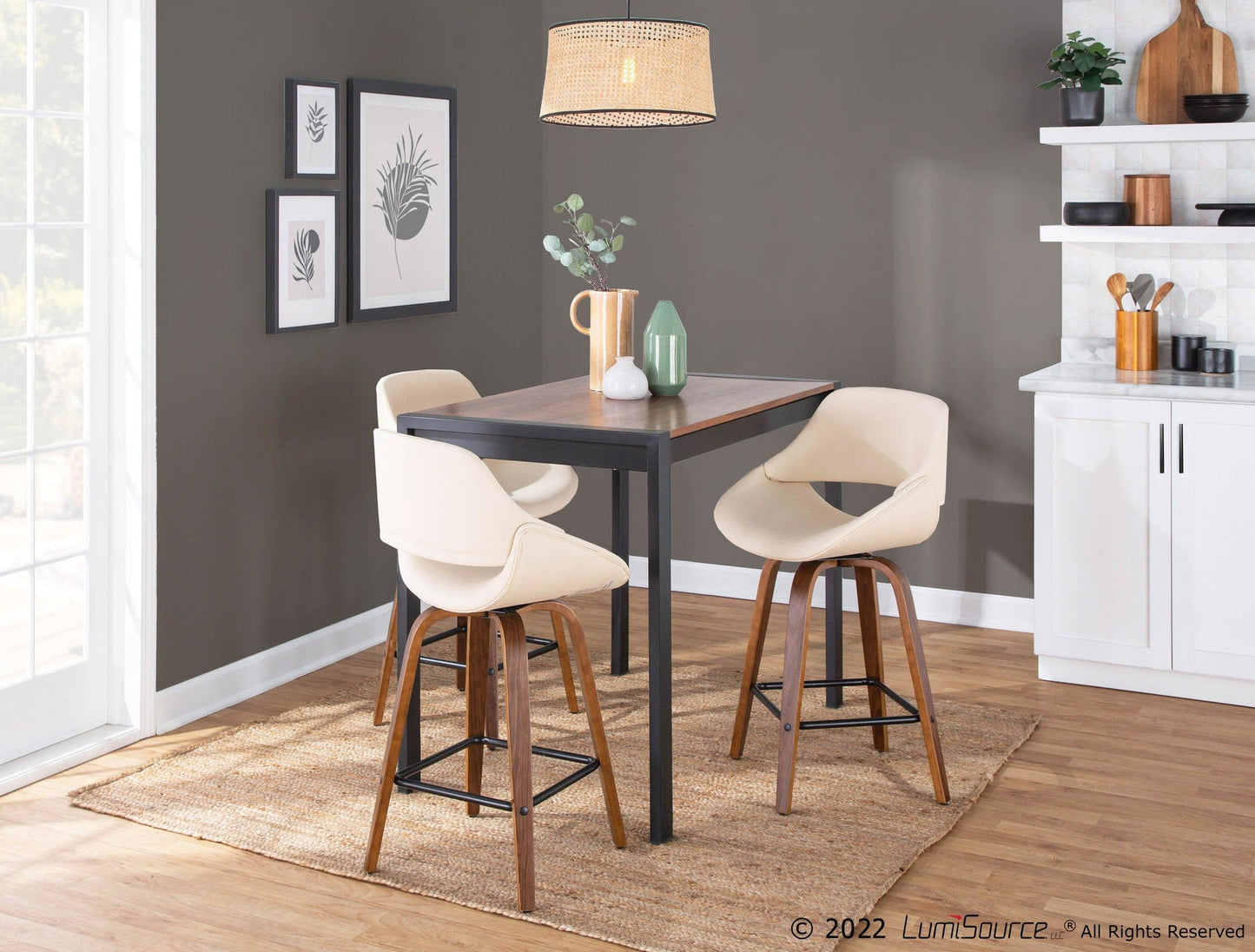 Majestic Office Furniture 26" Fixed-Height Counter Stool - Set of 2