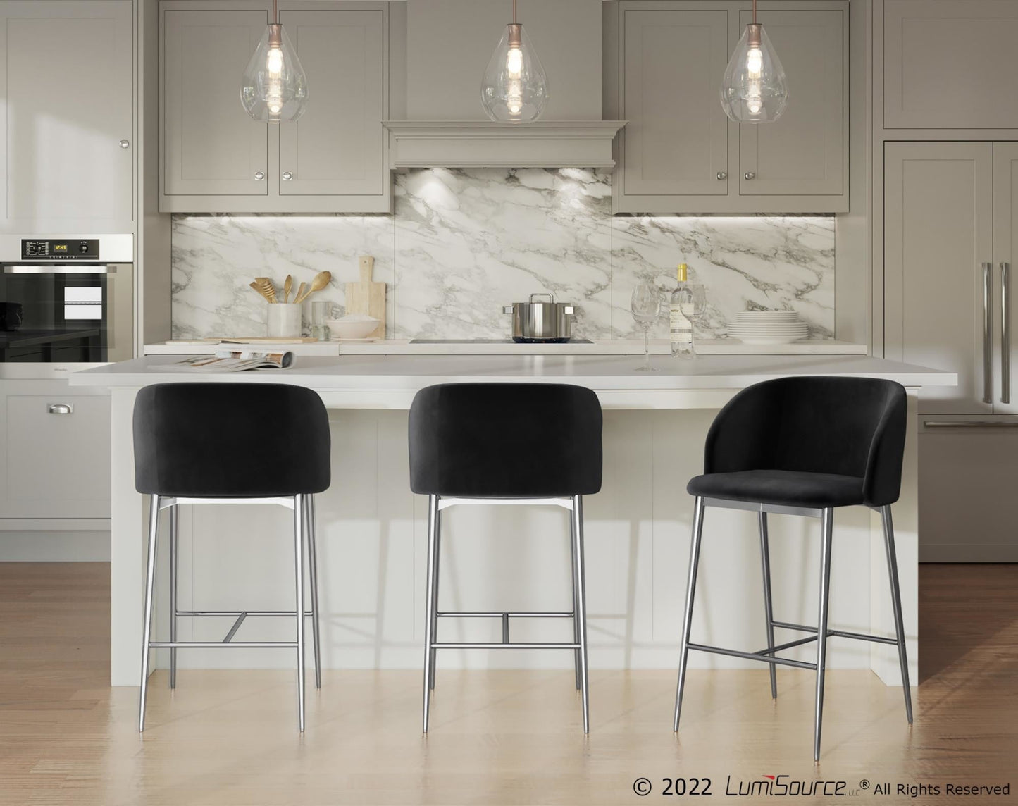 Majestic Office Furniture 26" Fixed-Height Counter Stool - Set of 2