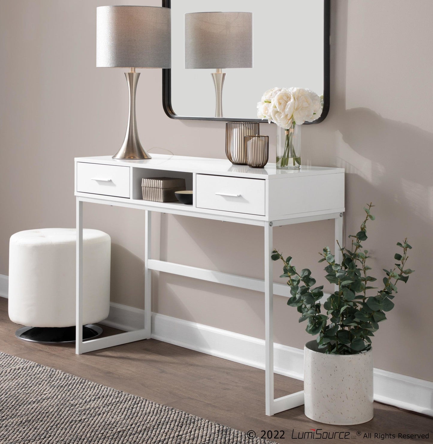 Majestic Office Furniture 24" Metal Table Lamp - Set of 2