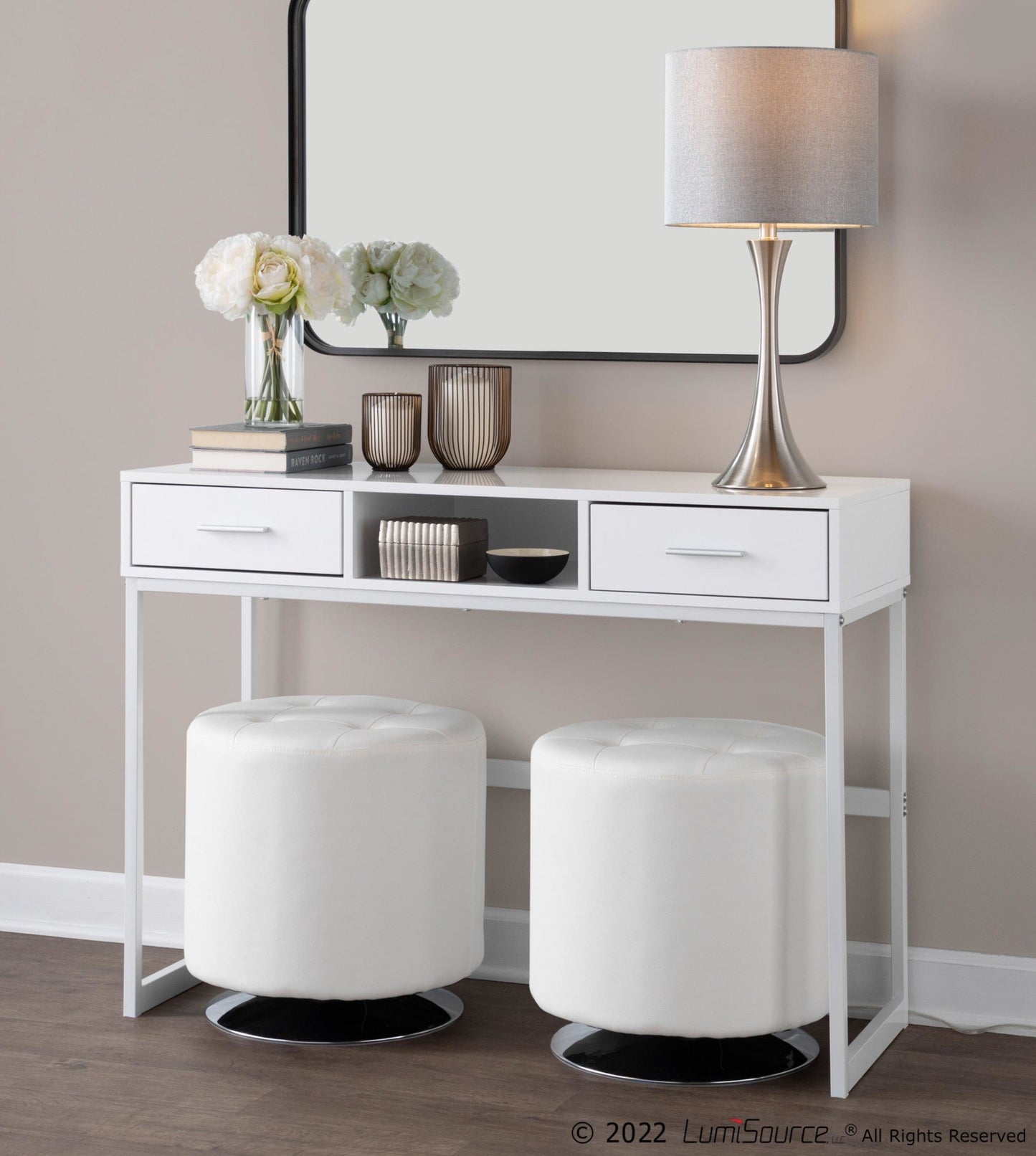 Majestic Office Furniture 24" Metal Table Lamp - Set of 2