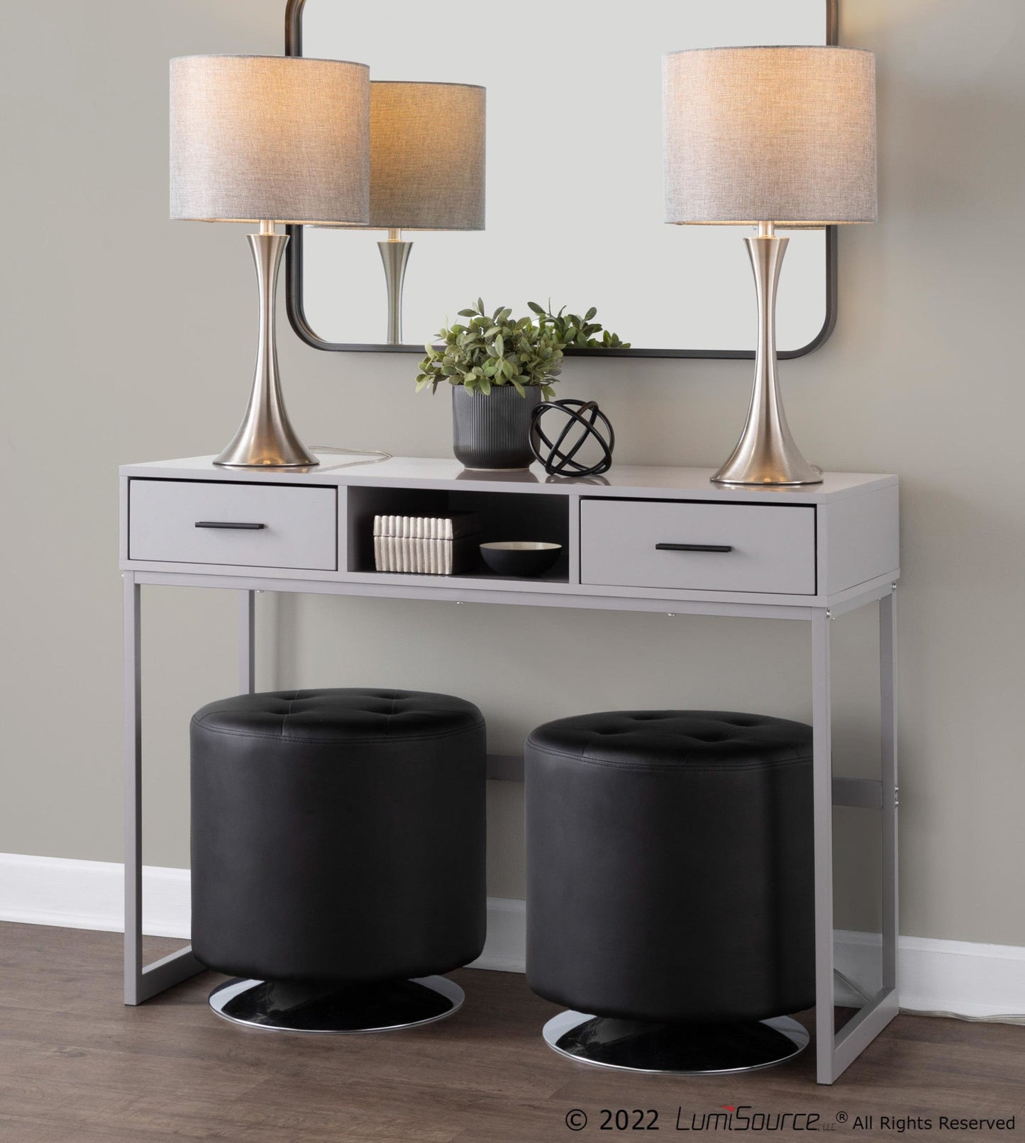 Majestic Office Furniture 24" Metal Table Lamp - Set of 2