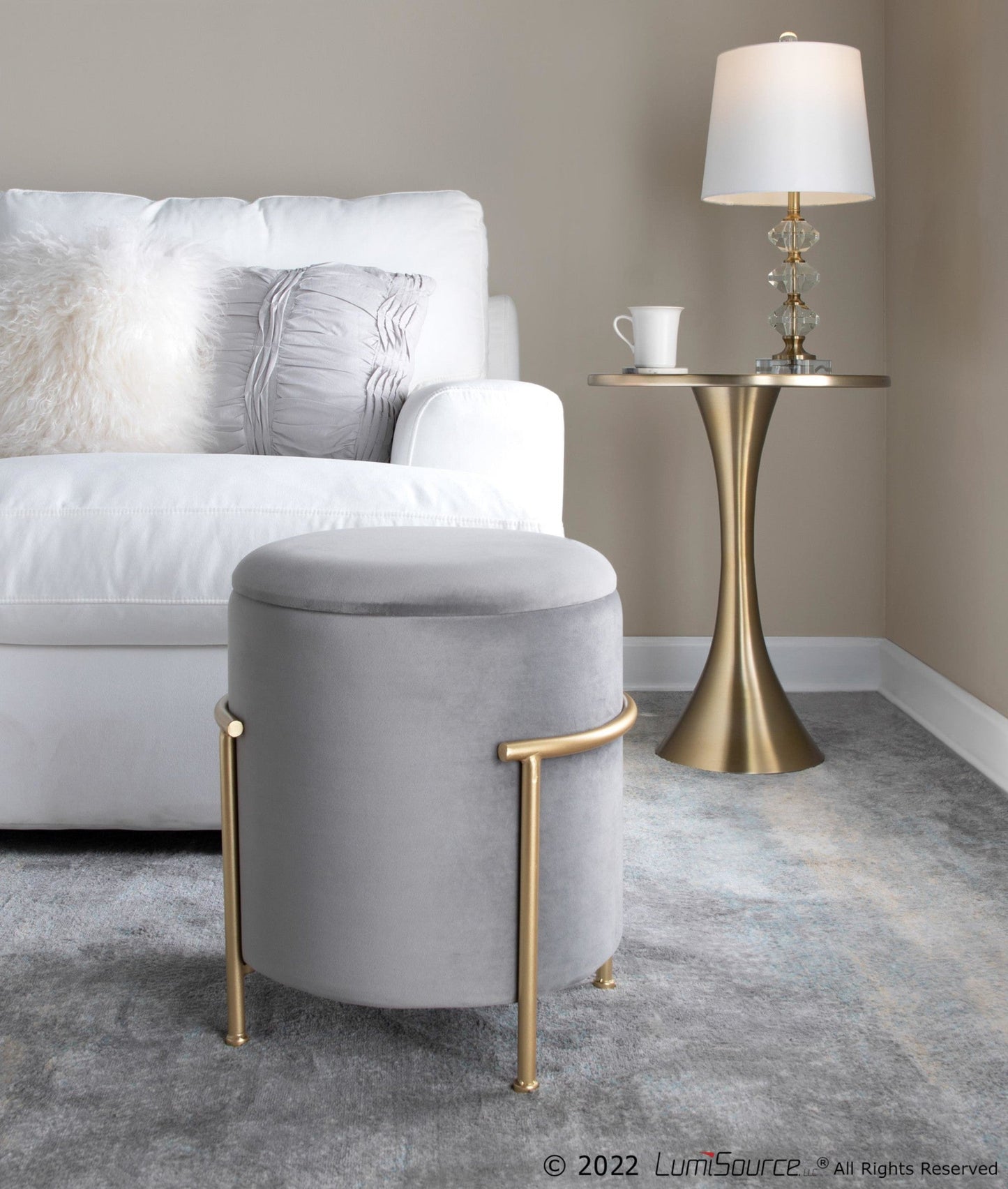 Majestic Office Furniture 24" Metal Accent Table