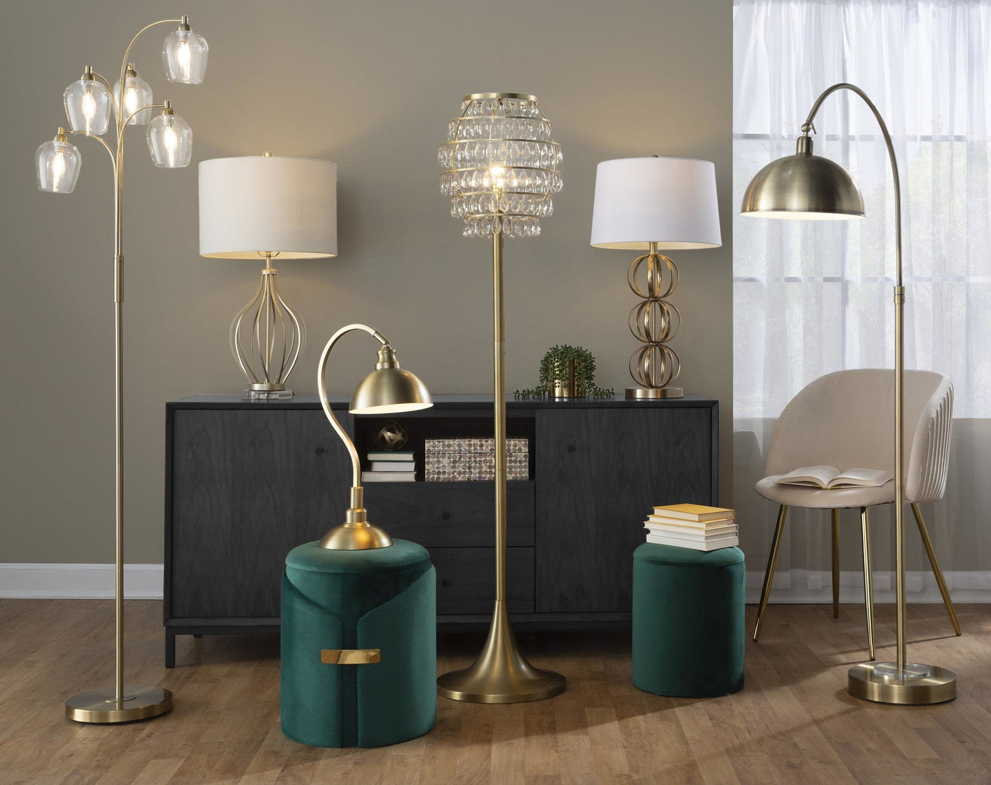 Lumisource Linx 29" Metal Table Lamp - Set of 2