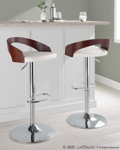 Majestic Office Furniture Adjustable Barstool - Set of 2