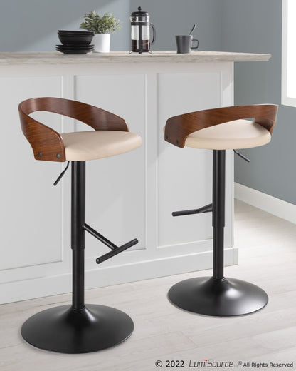 Majestic Office Furniture Adjustable Barstool - Set of 2
