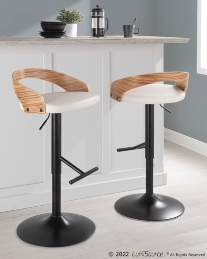 Majestic Office Furniture Adjustable Barstool - Set of 2