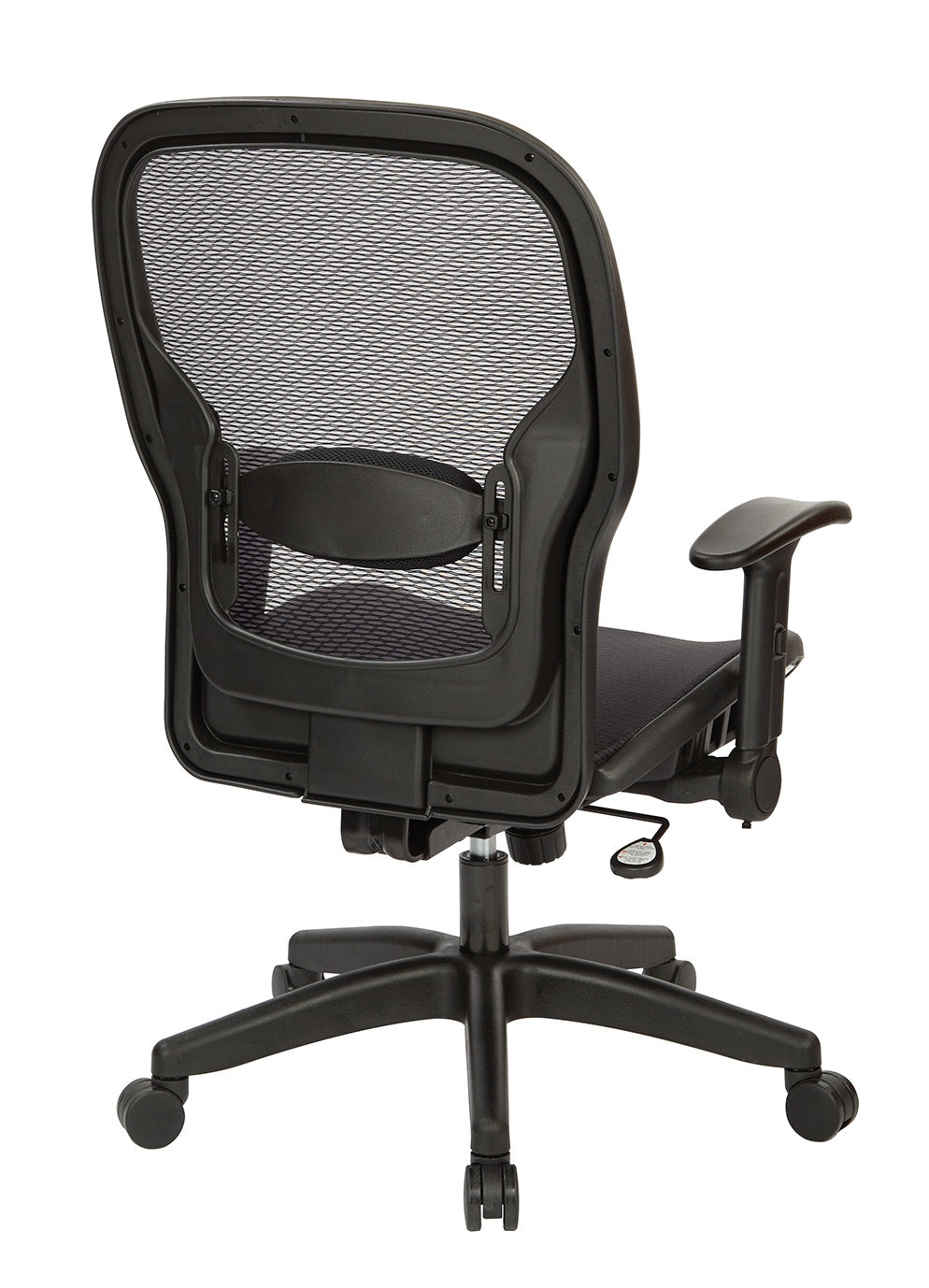 Professional Dark Air Grid® Back and Seat Manager’s Chair with Adjustable Flip Arms, Adjustable Lumbar and Nylon Base