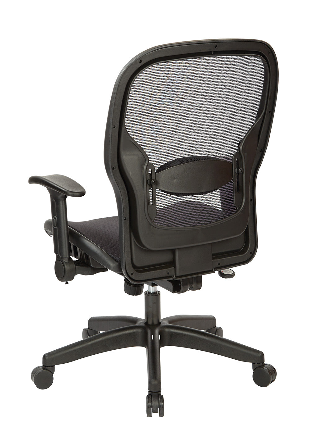 Professional Dark Air Grid® Back and Seat Manager’s Chair with Adjustable Flip Arms, Adjustable Lumbar and Nylon Base