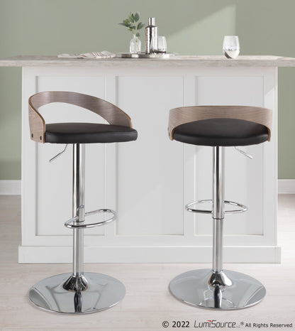 Majestic Office Furniture Adjustable Barstool - Set of 2