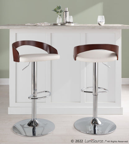 Majestic Office Furniture Adjustable Barstool - Set of 2