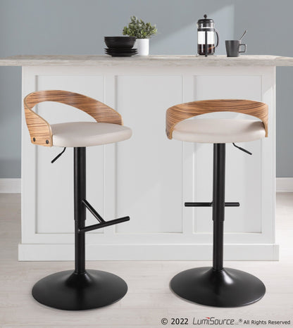 Majestic Office Furniture Adjustable Barstool - Set of 2