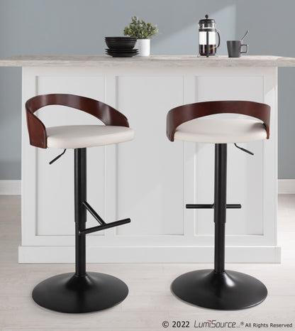 Majestic Office Furniture Adjustable Barstool - Set of 2