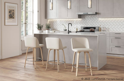 Majestic Office Furniture 24" Fixed-Height Counter Stool - Set of 2