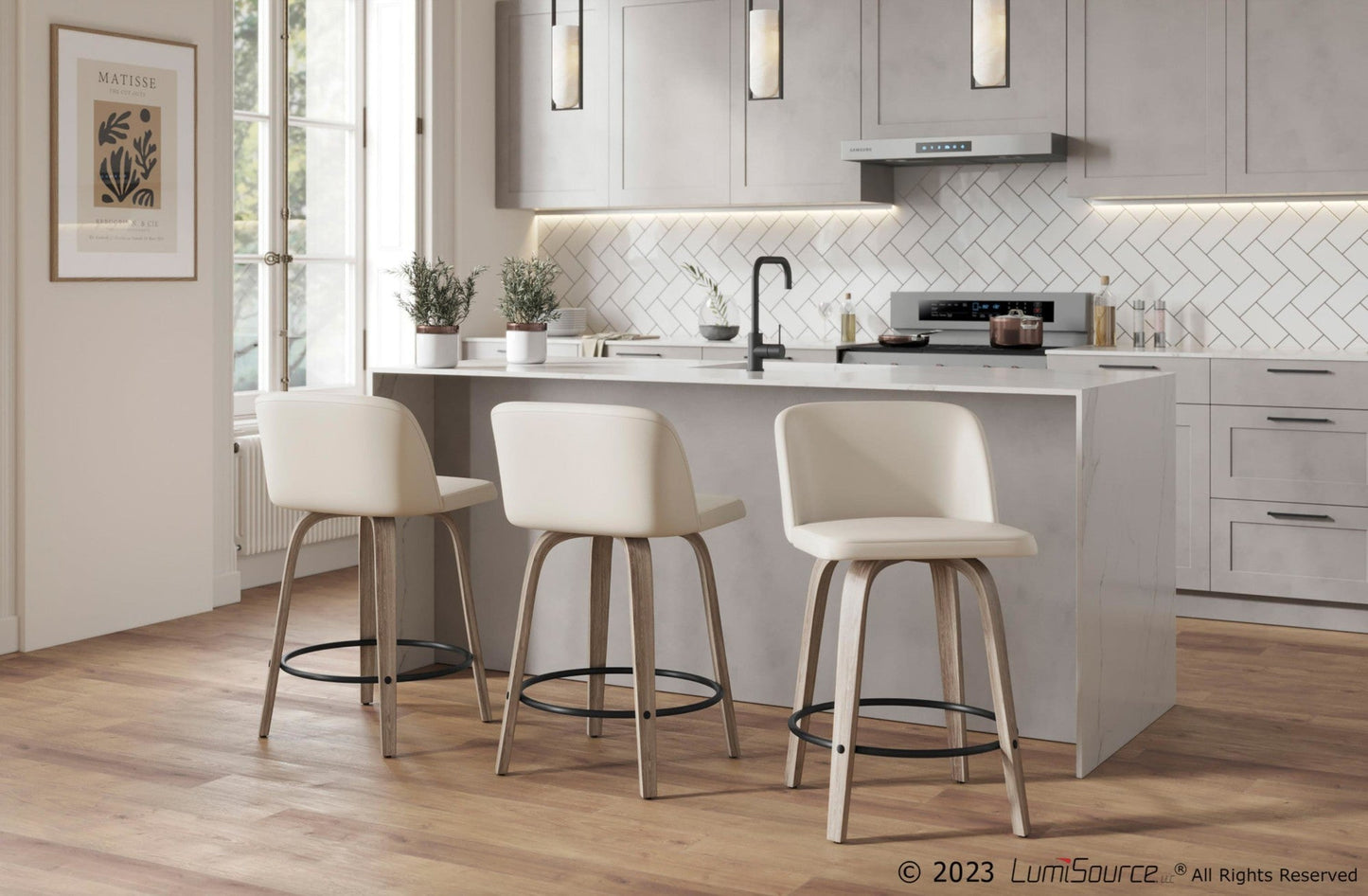 Majestic Office Furniture 26" Fixed-Height Counter Stool - Set of 2