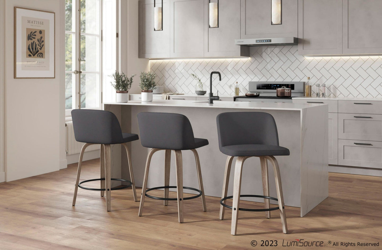 Majestic Office Furniture 26" Fixed-Height Counter Stool - Set of 2