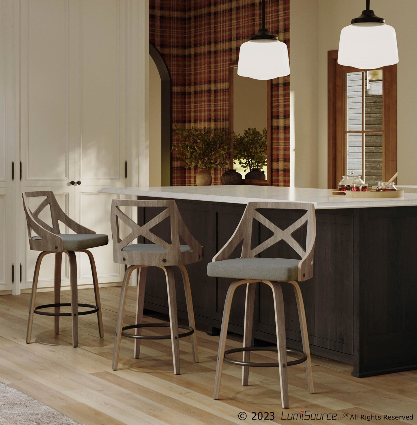 Majestic Office Furniture 26" Fixed-Height Counter Stool - Set of 2