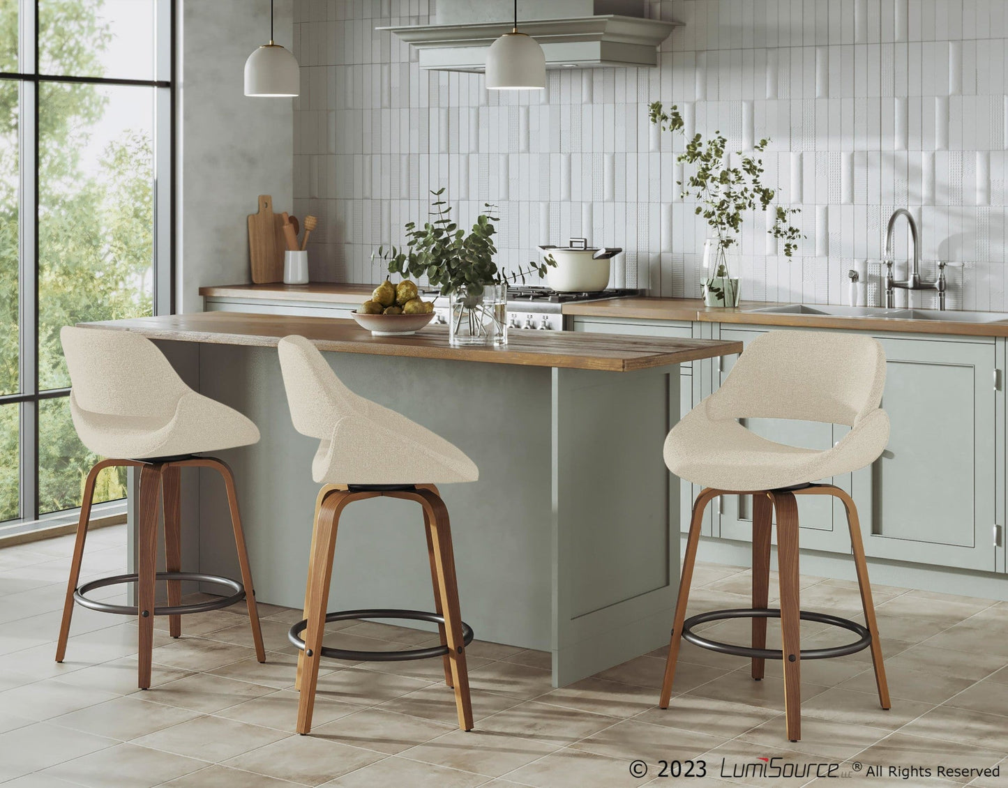 Majestic Office Furniture 26" Fixed-Height Counter Stool - Set of 2