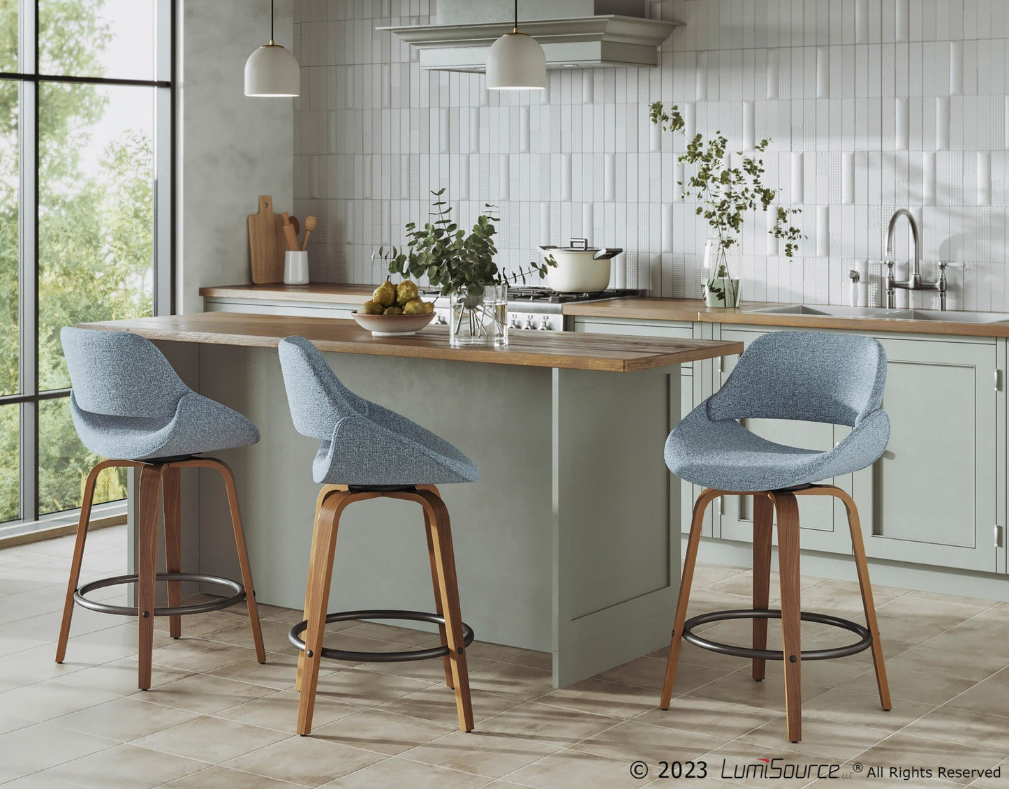 Majestic Office Furniture 26" Fixed-Height Counter Stool - Set of 2