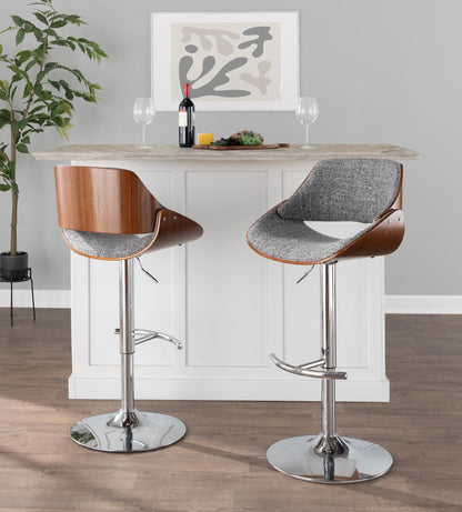 Lumisource Fabrizzi Adjustable Barstool - Set Of 3