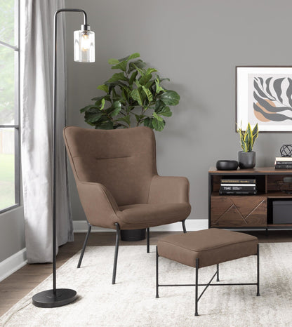 Lumisource Izzy Lounge Chair + Ottoman Set