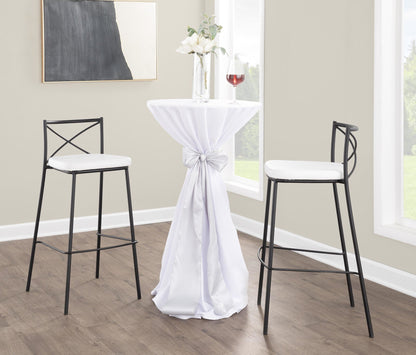 Majestic Office Furniture Charlotte 30" Fixed-Height Barstool - Set of 2