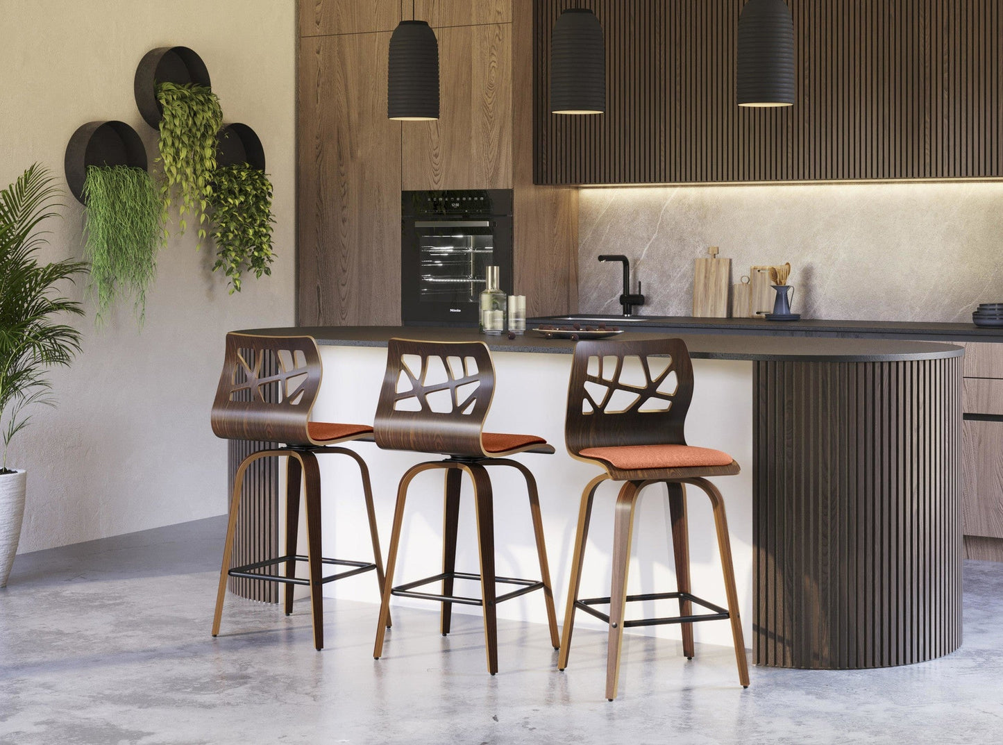 Majestic Office Furniture 26" Fixed-Height Counter Stool - Set of 2
