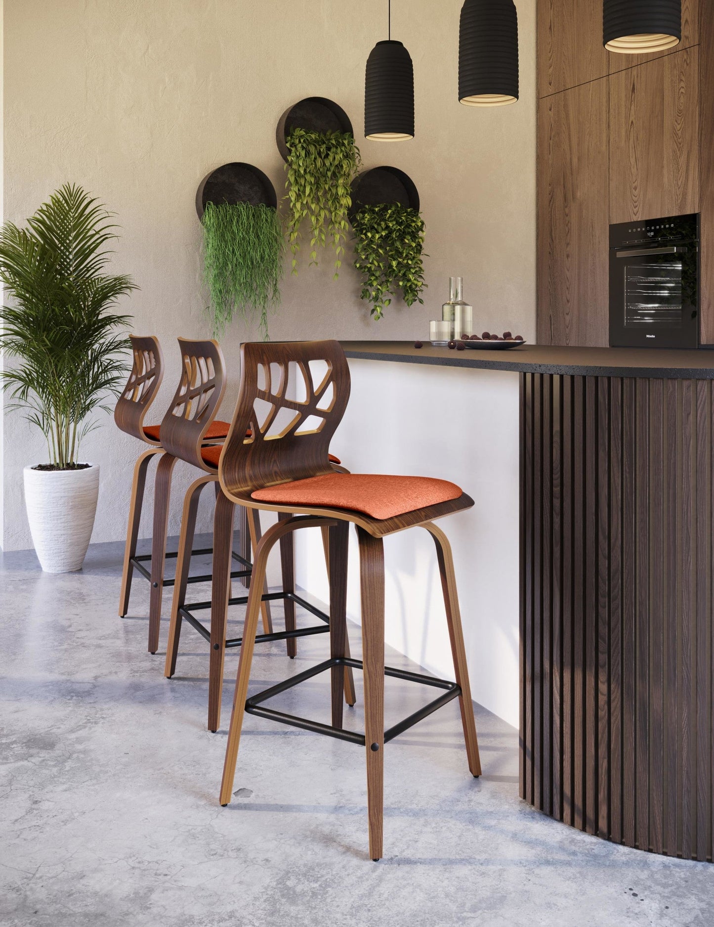 Majestic Office Furniture 26" Fixed-Height Counter Stool - Set of 2