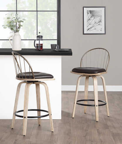 Majestic Office Furniture 26" Fixed-Height Counter Stool - Set of 2