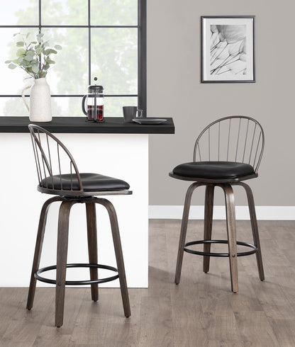 Majestic Office Furniture 26" Fixed-Height Counter Stool - Set of 2