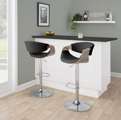 Lumisource Symphony Adjustable Barstool - Set of 2