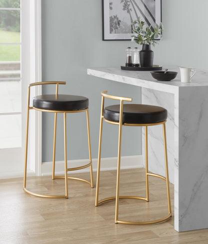 Majestic Office Furniture Fuji 26" Fixed-Height Counter Stool - Set of 2