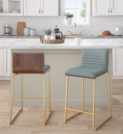 Majestic Office Furniture Mara 26" Fixed-Height Counter Stool - Set of 2