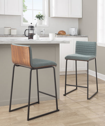 Majestic Office Furniture Mara 26" Fixed-Height Counter Stool - Set of 2