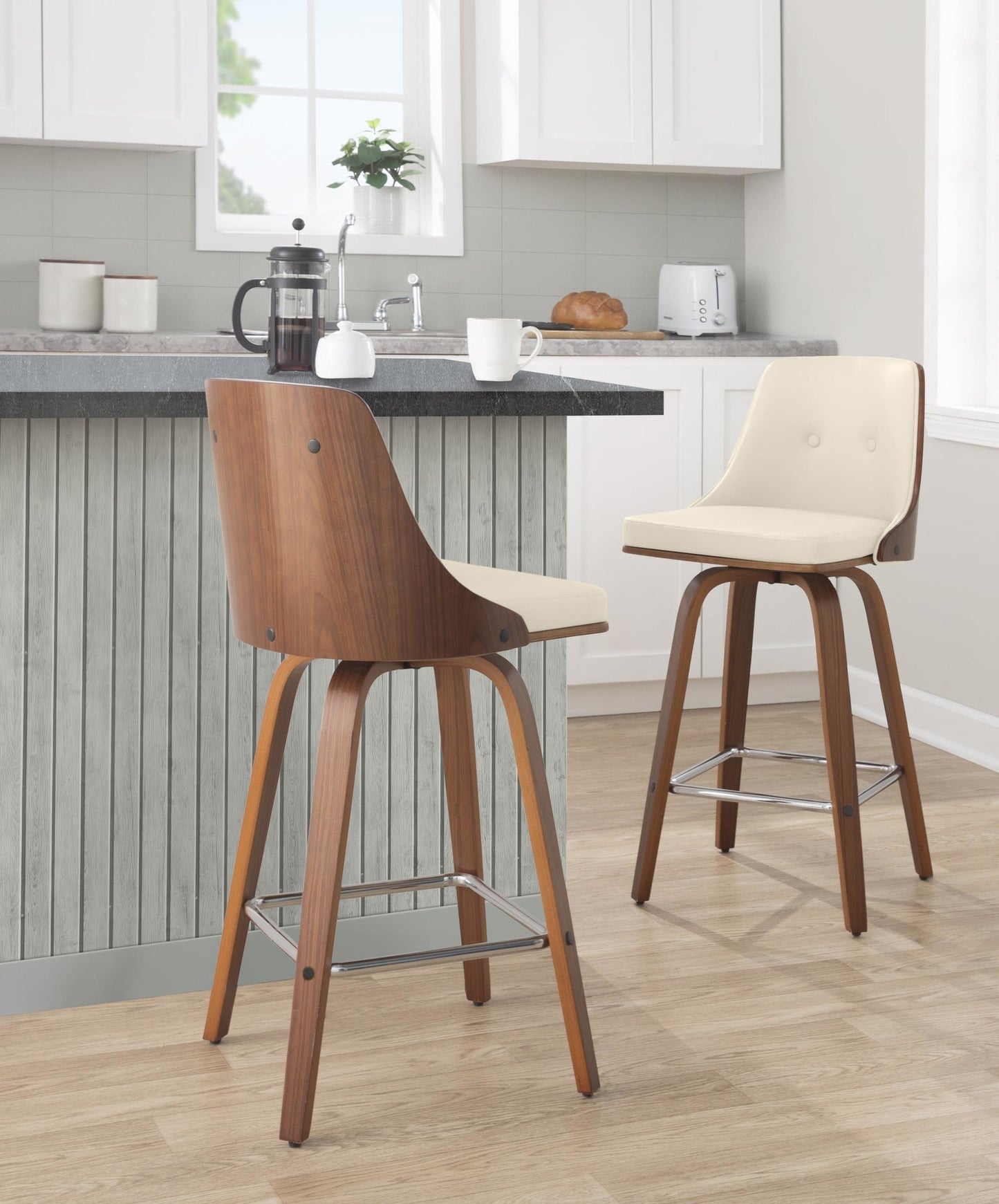 Majestic Office Furniture 26" Fixed-Height Counter Stool - Set of 2