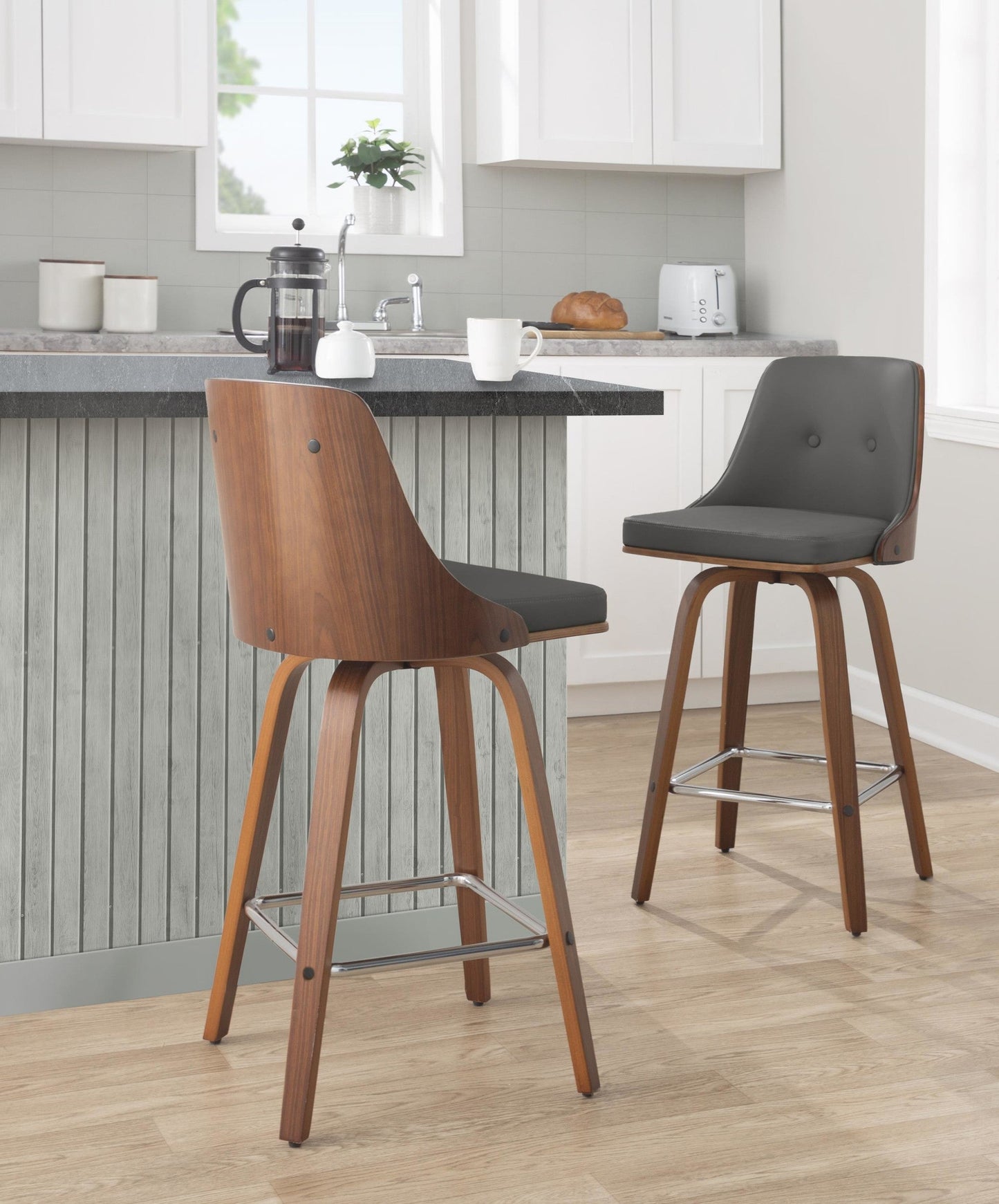 Majestic Office Furniture 26" Fixed-Height Counter Stool - Set of 2