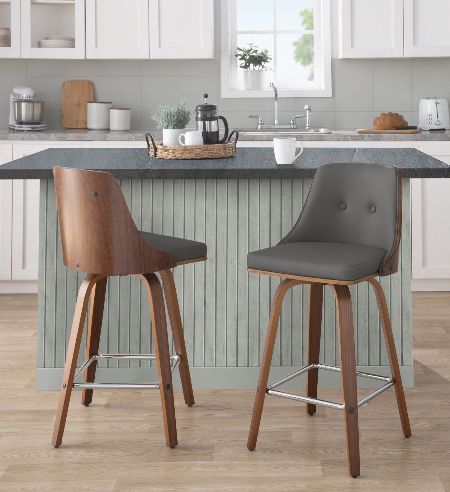 Majestic Office Furniture 26" Fixed-Height Counter Stool - Set of 2